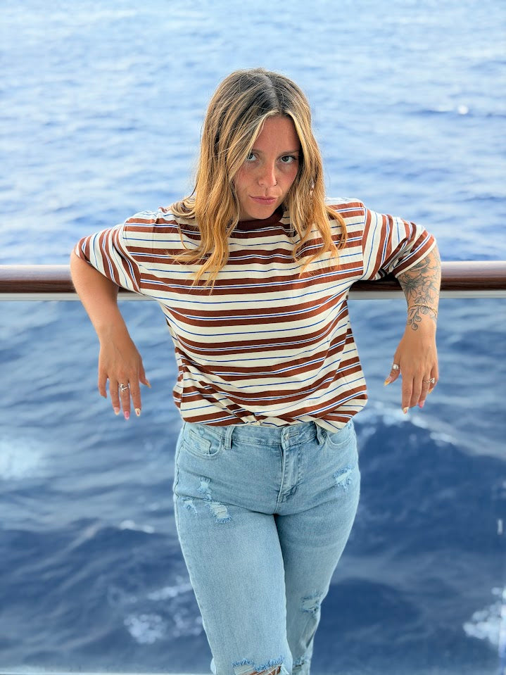 Oversized Striped Tee