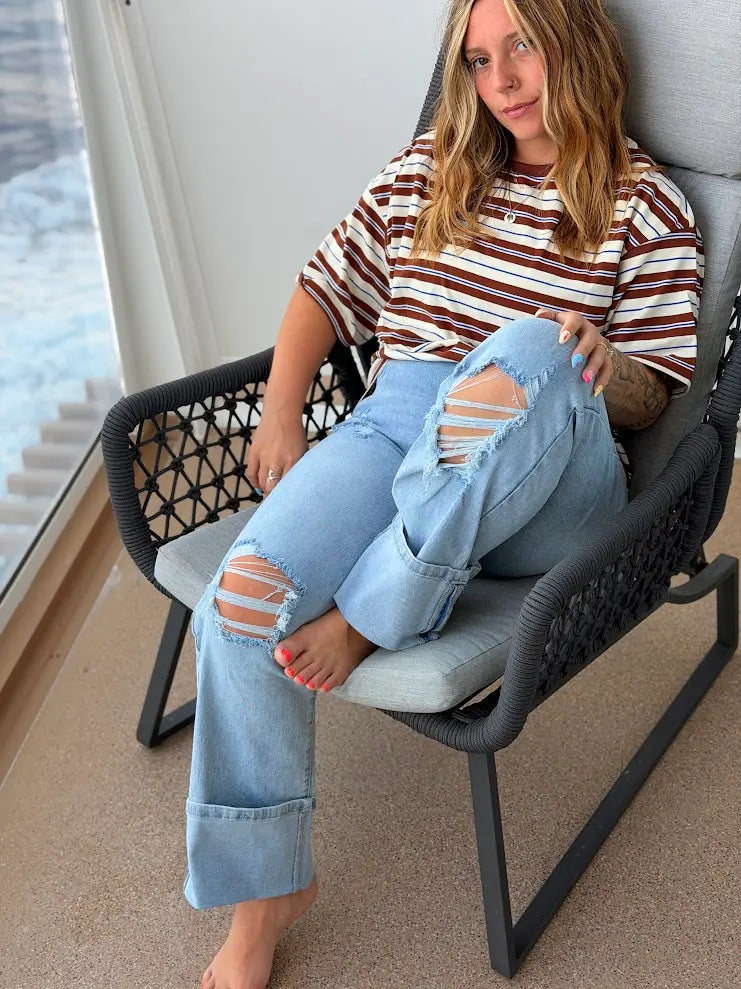 Oversized Striped Tee