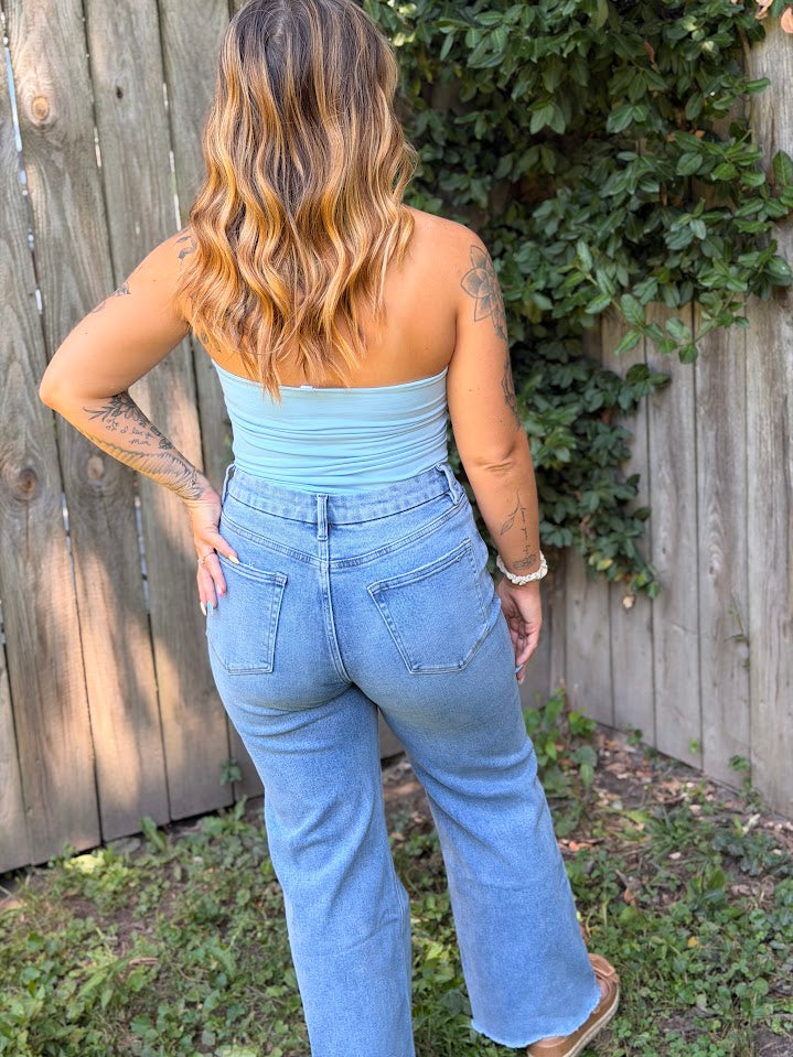 Super High Rise Wide Leg Jeans