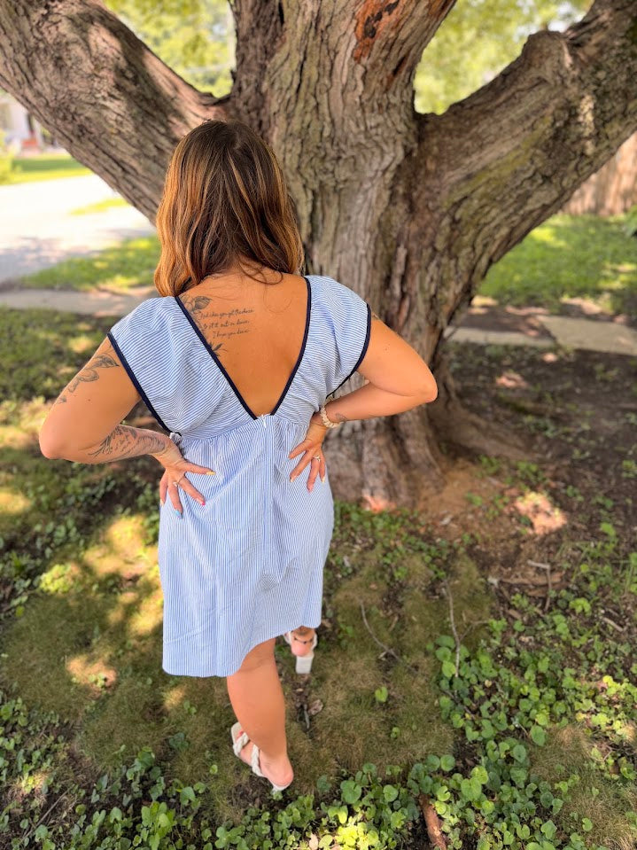Flutter Sleeve Dress