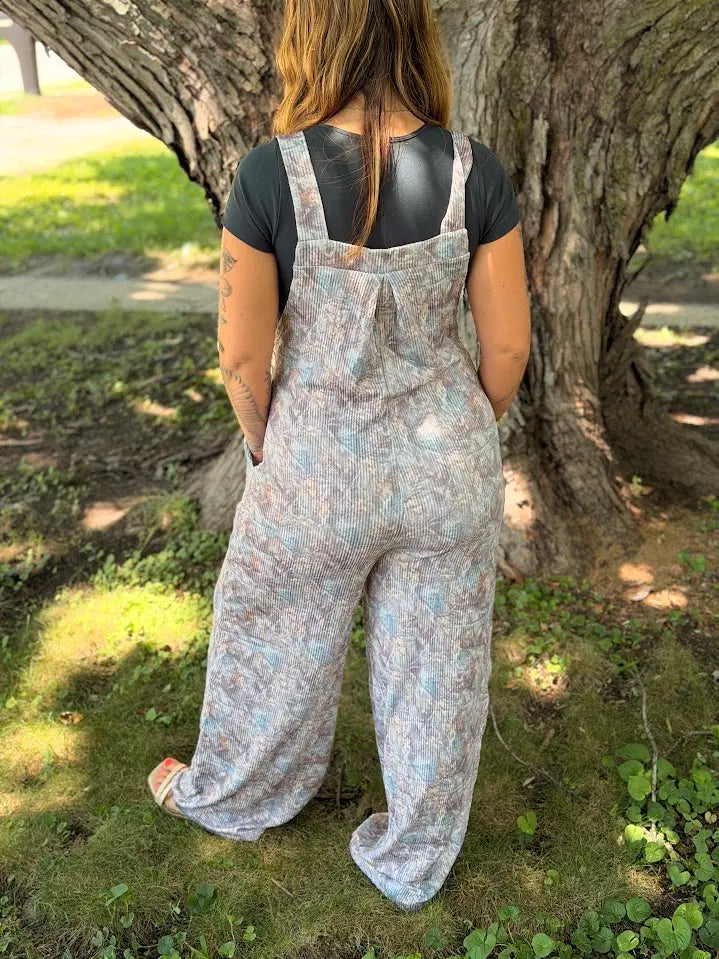 Camo Wide Leg Overalls