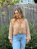Yarn Button Knit Sweater