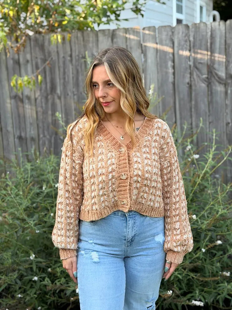 Yarn Button Knit Sweater